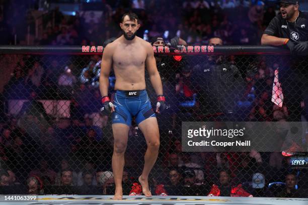 Dominick Reyes prepares to fight Ryan Spann during the UFC 281 event at Madison Square Garden on November 12, 2022 in New York City.