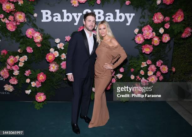 Jordan McGraw and Morgan Stewart attends the 2022 Baby2Baby Gala presented by Paul Mitchell at Pacific Design Center on November 12, 2022 in West...