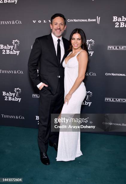 Steve Kazee and Jenna Dewan attend the 2022 Baby2Baby Gala presented by Paul Mitchell at Pacific Design Center on November 12, 2022 in West...