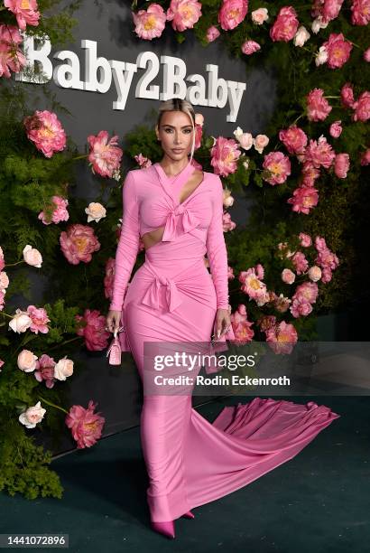 Kim Kardashian attends the 2022 Baby2Baby Gala presented by Paul Mitchell at Pacific Design Center on November 12, 2022 in West Hollywood, California.