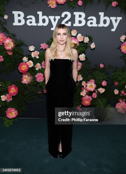 Emma Roberts attends the 2022 Baby2Baby Gala presented by Paul Mitchell at Pacific Design Center on November 12, 2022 in West Hollywood, California.