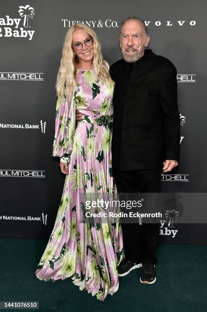 Eloise DeJoria and John Paul DeJoria attend the 2022 Baby2Baby Gala presented by Paul Mitchell at Pacific Design Center on November 12, 2022 in West...
