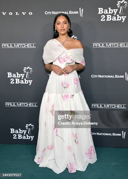 Ayesha Curry attends the 2022 Baby2Baby Gala presented by Paul Mitchell at Pacific Design Center on November 12, 2022 in West Hollywood, California.