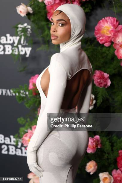 Lori Harvey attends the 2022 Baby2Baby Gala presented by Paul Mitchell at Pacific Design Center on November 12, 2022 in West Hollywood, California.