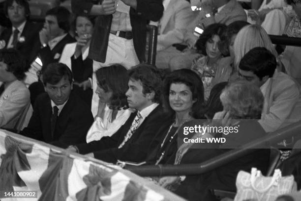 Peter Tufo, Lee Radziwill, her son Tony, and Jackie O