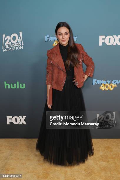 Mila Kunis attends FOX's "Family Guy" 400th Episode Celebration at Fox Studio Lot on November 12, 2022 in Los Angeles, California.