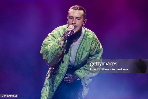 Tyler Joseph of Twenty One Pilots performs live on stage during GPWeek Festival 2022 at Allianz Parque on November 12, 2022 in Sao Paulo, Brazil.