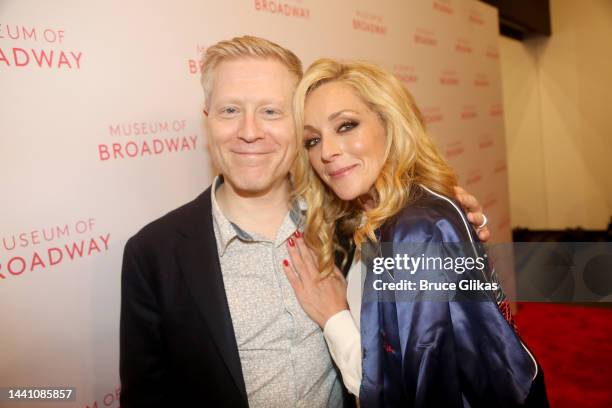 Anthony Rapp and Jane Krakowski attend The Museum Of Broadway Opening Night at Museum of Broadway on November 12, 2022 in New York City.