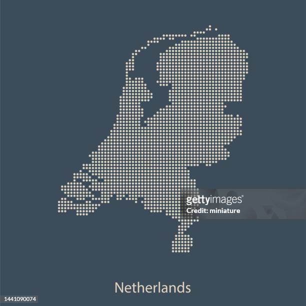 stockillustraties, clipart, cartoons en iconen met netherlands map - netherlands map