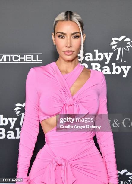 Honoree Kim Kardashian attends the 2022 Baby2Baby Gala presented by Paul Mitchell at Pacific Design Center on November 12, 2022 in West Hollywood,...