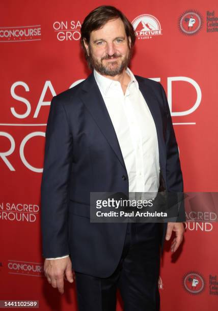 Actor William Mapother attends the premiere of "On Sacred Ground" at the Fine Arts Theatre on November 12, 2022 in Beverly Hills, California.