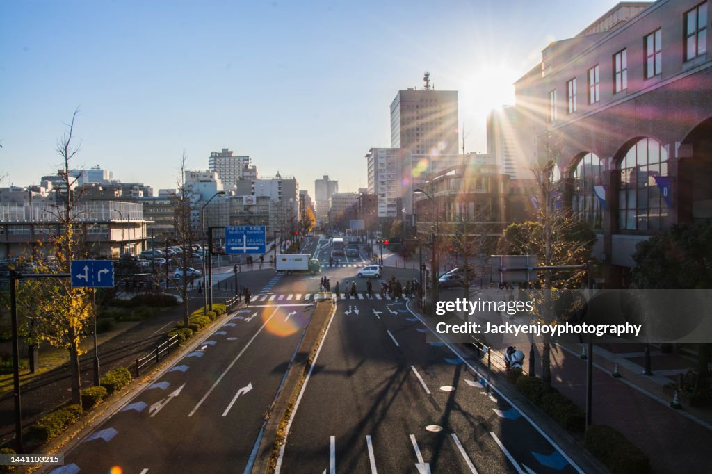 The residential district in Yokohama city of Japan