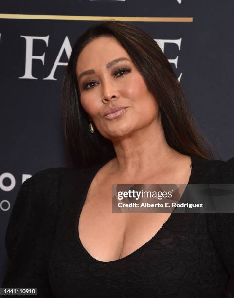 Tia Carrere attends the Asian Hall Of Fame's Induction Ceremony 2022 at Alex Theatre on November 12, 2022 in Glendale, California.