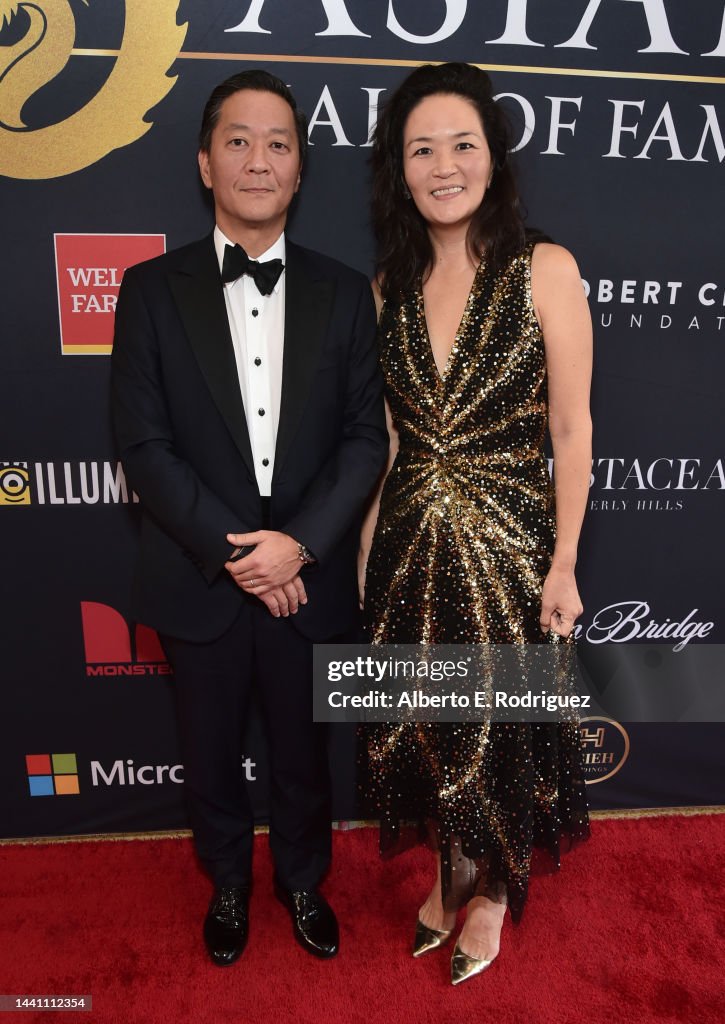 Ha Nice Ragain Joseph Bae and Janice Lee attend the Asian Hall Of Fame's Induction ...