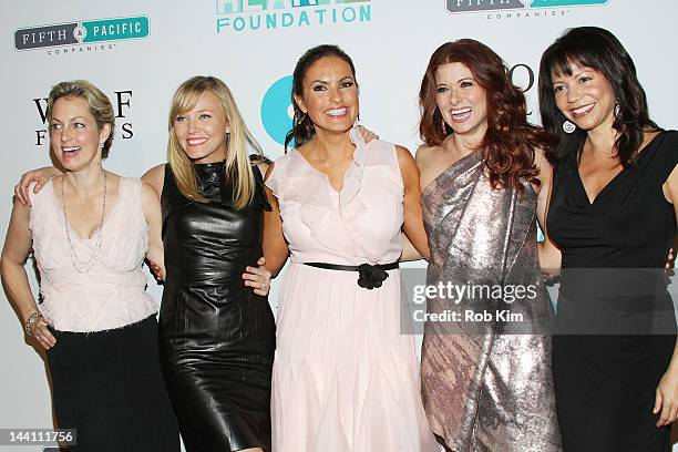 Ali Wentworth, Kelli Giddish, Mariska Hargitay, Debra Messing and guest attend The 5th Annual Joyful Revolution Gala at Cipriani Wall Street on May...