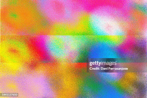 abstract background of bright colors with grain. - grains stockfoto's en -beelden