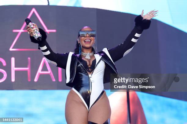 Ashanti performs during Friday Jams Live at Western Springs Stadium on November 13, 2022 in Auckland, New Zealand.