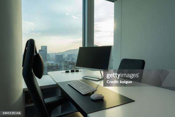 studio with light effects - office window frame stock pictures, royalty-free photos & images