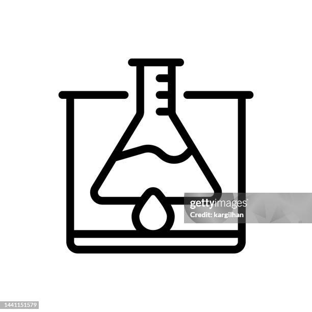 physics editable stroke line icon - science technology engineering math stock illustrations