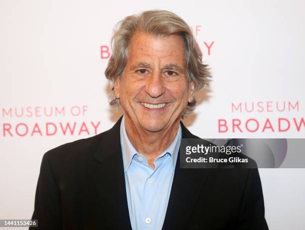 David Rockwell poses at The Museum of Broadway Opening Night at The Museum of Broadway on November 12, 2022 in New York City.