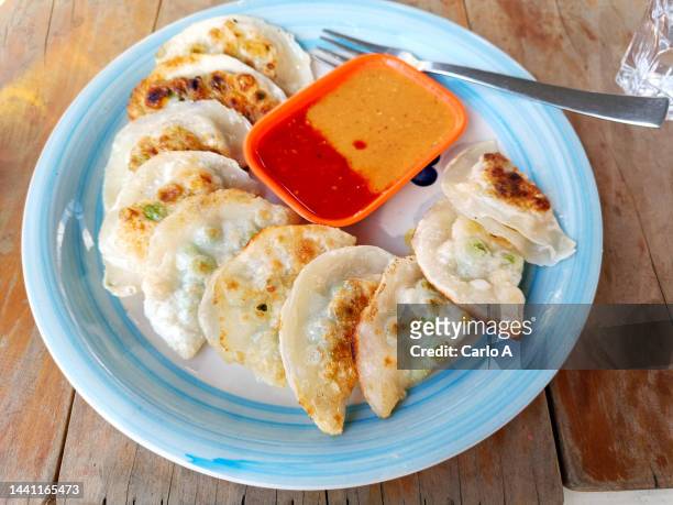 traditional nepali dish, vegetarian momo - nepal food stock pictures, royalty-free photos & images
