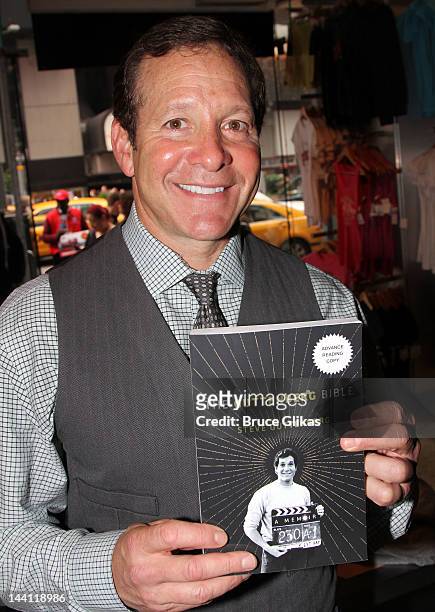 Steve Guttenberg poses as he promotes his new book "The Gutenberg Bible" at Planet Hollywood Times Square on May 9, 2012 in New York City.