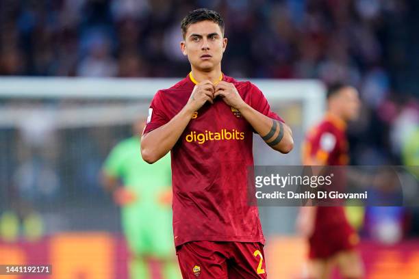 Paulo Dybala of A.S. Roma during the Serie A match between AS Roma and Torino FC at Stadio Olimpico on November 13, 2022 in Rome, Italy.