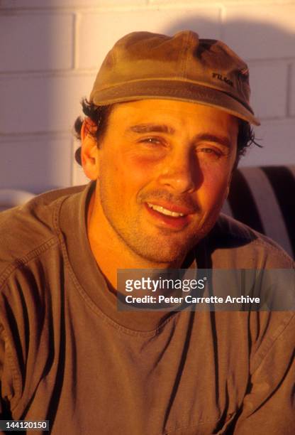 1990s: Matt Lattanzi, the husband of Australian actress and singer Olivia Newton-John, at their home in the 1990s in Byron Bay, Australia.