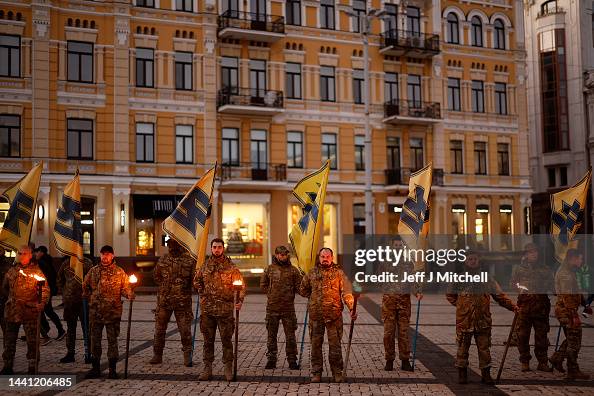 Azoz Regiment Soldiers of the Azov regiment attend a memorial event called... News ...