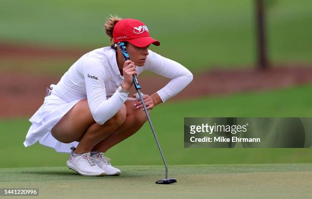 Gabby Lopez of Mexico looks on during the final round of the Pelican Women's Championship at Pelican Golf Club on November 13, 2022 in Belleair,...