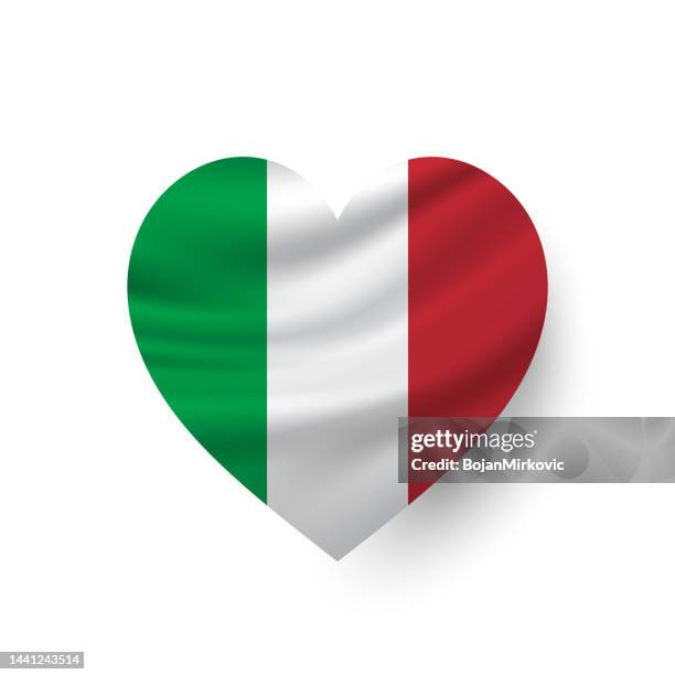 illustrations, cliparts, dessins animés et icônes de drapeau de l’italie, forme de cœur. vecteur - republic day