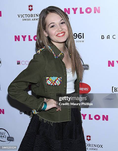 Actress Kelli Berglund attends NYLON Magazine And Tommy Girl Celebrate The Annual May Young Hollywood Issue - Party at Hollywood Roosevelt Hotel on...