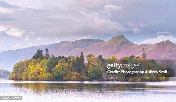 derwent isle - derwent water stock-fotos und bilder