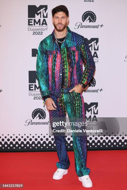 Jack Fowler attends the red carpet during the MTV Europe Music Awards 2022 held at PSD Bank Dome on November 13, 2022 in Duesseldorf, Germany.