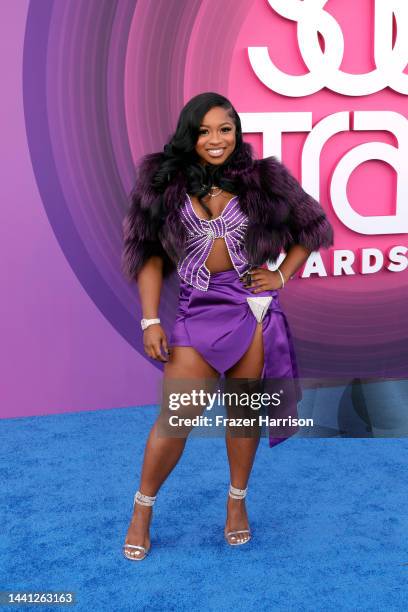 Reginae Carter attends the 2022 Soul Train Awards at the Orleans Arena on November 13, 2022 in Las Vegas, Nevada.