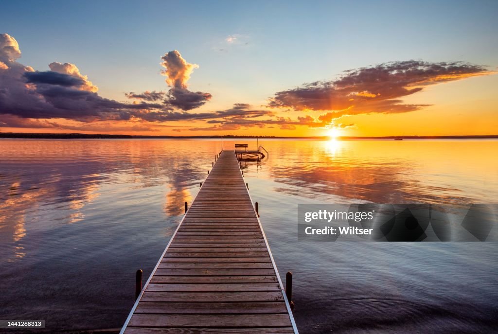 Dewitt Landing Golden Refection's Sunset
