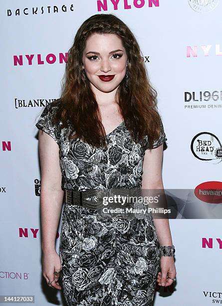 Actress Jennifer Strone attends the NYLON Magazine And Tommy Girl Celebrate The Annual May Young Hollywood Issue - Party at Hollywood Roosevelt Hotel...