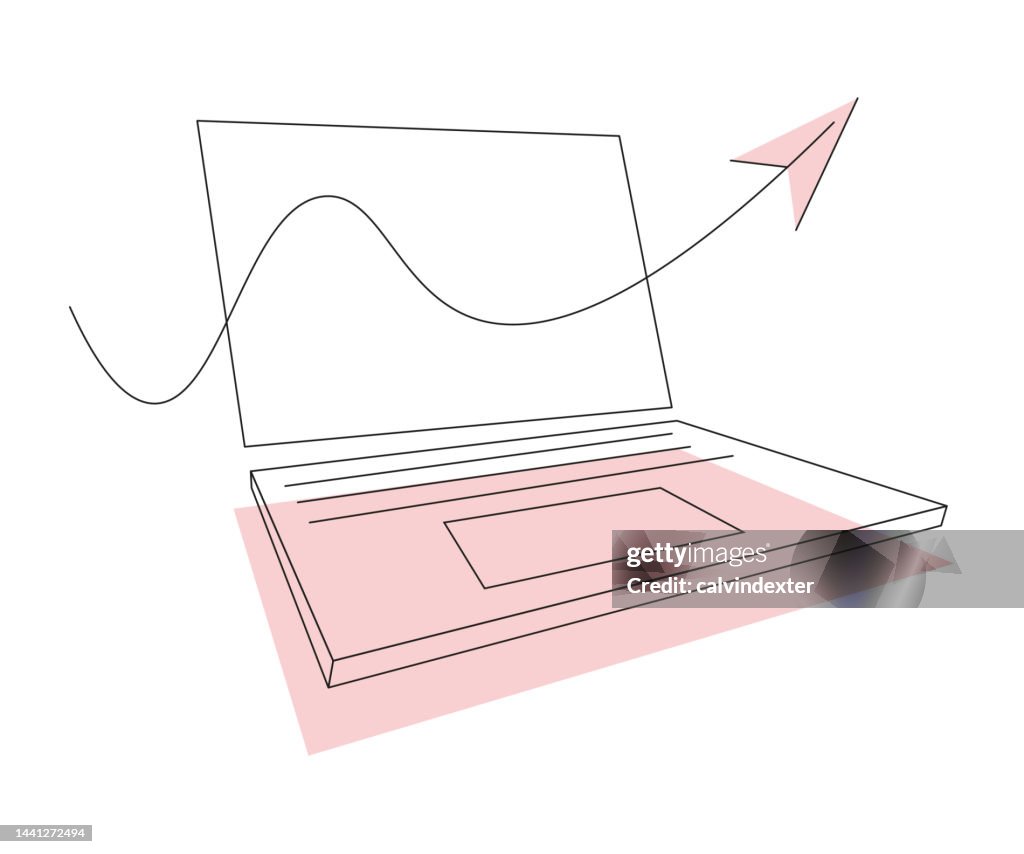 Unh Computer Graphics Laptop Computer Doodle Illustration High-Res Vector Graphic - Getty Images