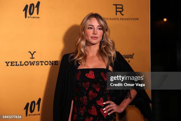 Hassie Harrison attends the black carpet during "Yellowstone" Season 5 Fort Worth Premiere at Hotel Drover on November 13, 2022 in Fort Worth, Texas.