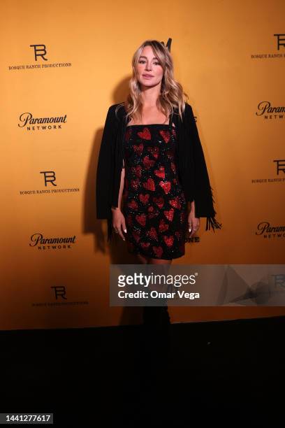 Hassie Harrison attends the black carpet during "Yellowstone" Season 5 Fort Worth Premiere at Hotel Drover on November 13, 2022 in Fort Worth, Texas.