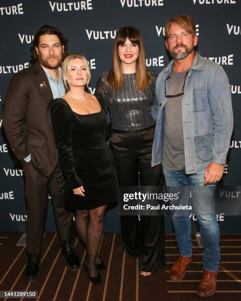 Adam Pally, Elisha Cuthbert, Casey Wilson and Zach Knighton attend the 2022 Vulture Festival Los Angeles at The Hollywood Roosevelt on November 13,...