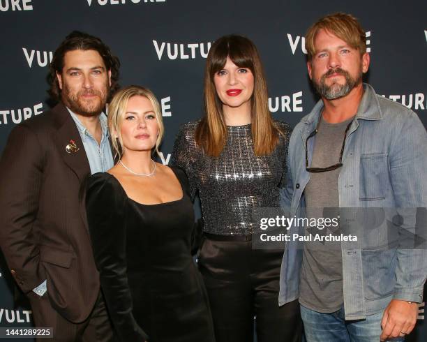 Adam Pally, Elisha Cuthbert, Casey Wilson and Zach Knighton attend the 2022 Vulture Festival Los Angeles at The Hollywood Roosevelt on November 13,...