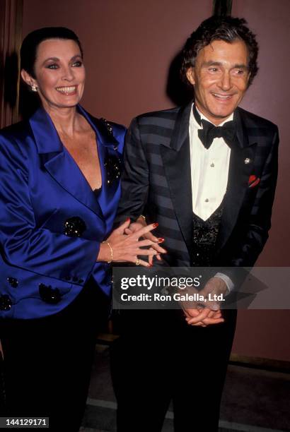 Hair Stylist Vidal Sassoon and wife Beverly Sassoon attending 19th Annual Friends of Tel-Hashome Tribute Dinner Honoring Kirk and Michael Douglas on...