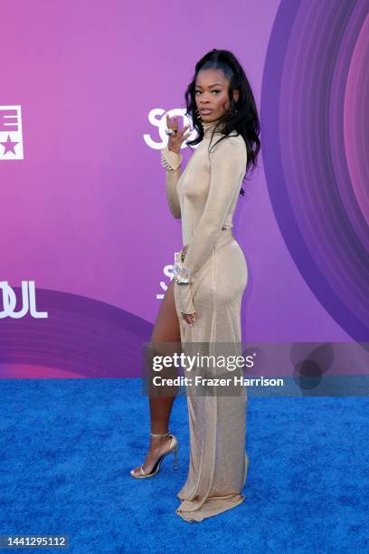 Ari Lennox attends the 2022 Soul Train Awards at the Orleans Arena on November 13, 2022 in Las Vegas, Nevada.