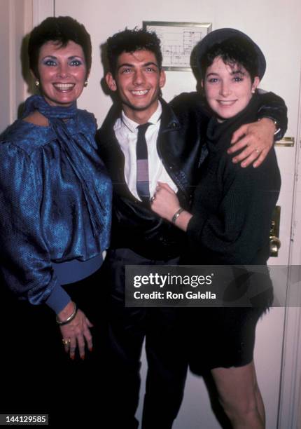 Actress Beverly Sassoon, model Catya Sassoon and Luca Scalisi attending "Sassoon Exclusive Photo Session" on December 13, 1984 at the Berkshire Hotel...