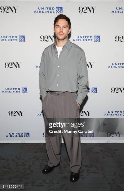 Nicholas Hoult attends "The Menu" conversation at The 92nd Street Y, New York on November 13, 2022 in New York City.