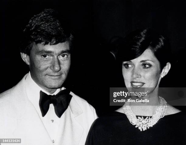 Hair Stylist Vidal Sassoon and wife Beverly Sassoon attending "Costume Institute Exhibition of American Women of Style" on December 11, 1975 at the...