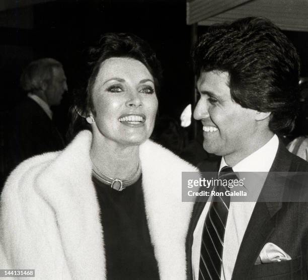 Actress Beverly Sassoon and date Michael Pines attending the premiere of "High Road To China" on March 13, 1983 at Mann Village Theater in Westwood,...