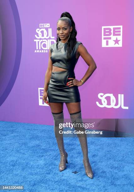 Candice Renee attends the 2022 Soul Train Awards at the Orleans Arena on November 13, 2022 in Las Vegas, Nevada.