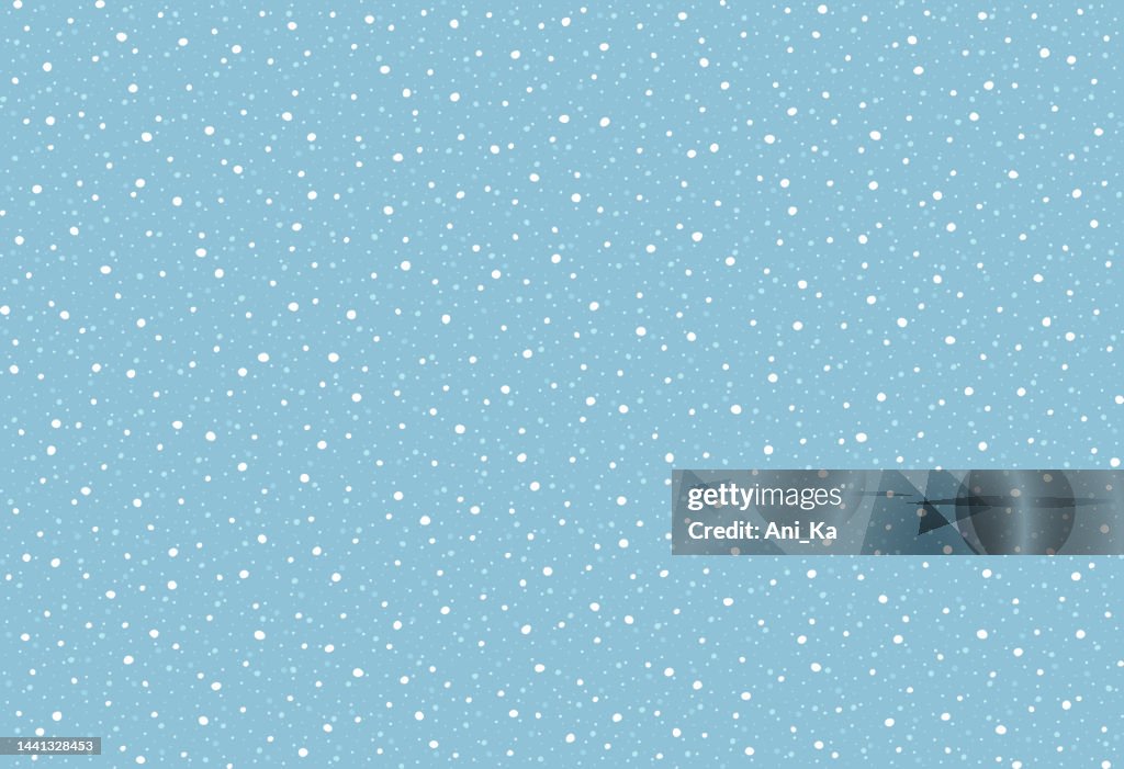 Large Image Snow Pattern Seamless Pattern Of Falling Snow High-Res Vector Graphic - Getty Images